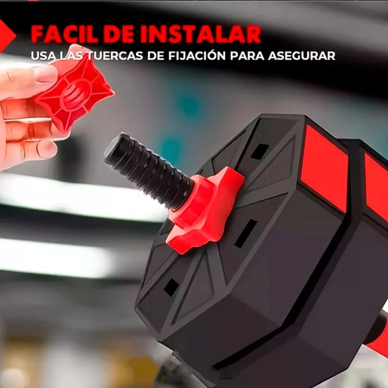 SET DE MANCUERNAS DE 40KG OCTOGONALES AJUSTABLES - 9