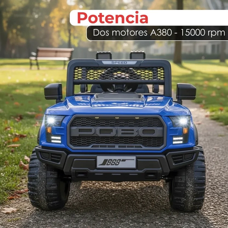 AUTO ELECTRICO MONTABLE JEEP F150 RAPTOR CAMIONETA 4X4 A BATERIA - 3