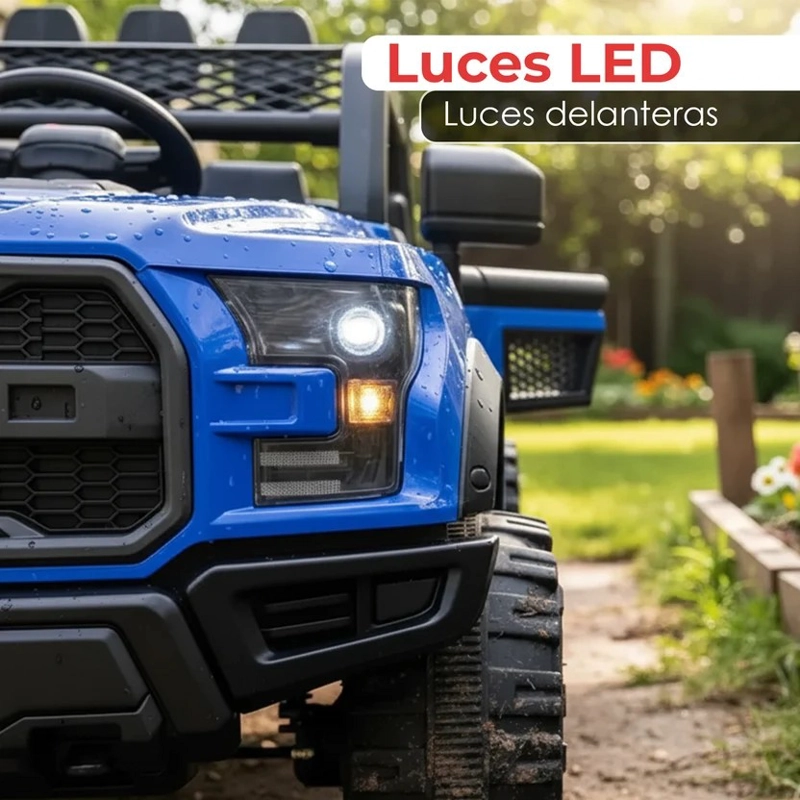 AUTO ELECTRICO MONTABLE JEEP F150 RAPTOR CAMIONETA 4X4 A BATERIA - 4