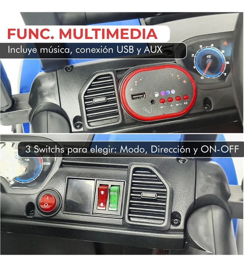 AUTO ELECTRICO MONTABLE JEEP F150 RAPTOR CAMIONETA 4X4 A BATERIA - 6