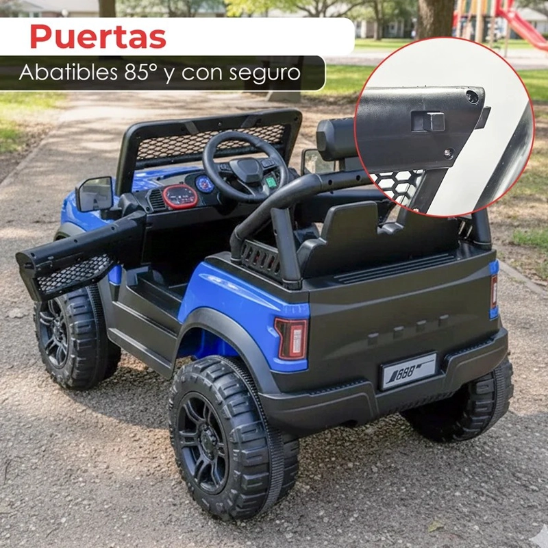 AUTO ELECTRICO MONTABLE JEEP F150 RAPTOR CAMIONETA 4X4 A BATERIA - 7