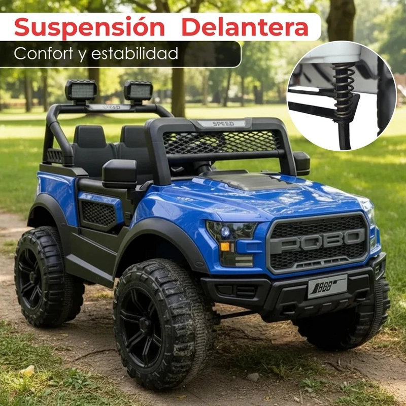 AUTO ELECTRICO MONTABLE JEEP F150 RAPTOR CAMIONETA 4X4 A BATERIA - 8