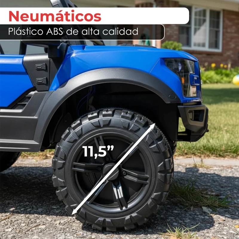 AUTO ELECTRICO MONTABLE JEEP F150 RAPTOR CAMIONETA 4X4 A BATERIA - 9
