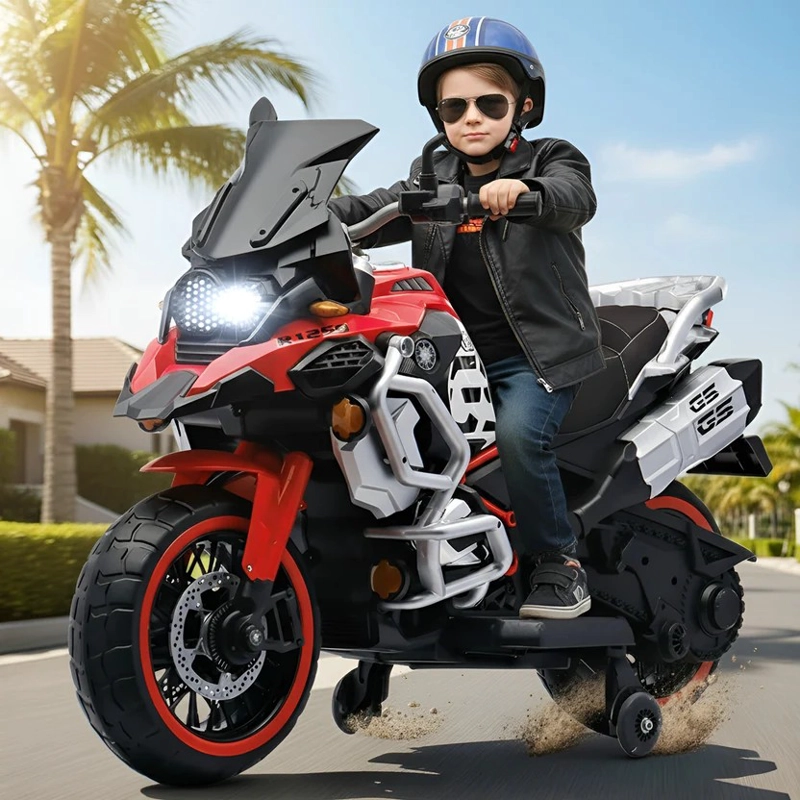 MOTO ELECTRICA MONTABLE NIÑOS TIPO BMW GRANDE BATERIA DURADERA - 1