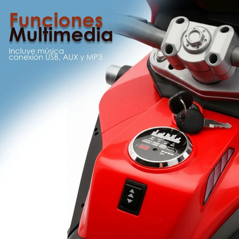 MOTO ELECTRICA MONTABLE NIÑOS TIPO BMW GRANDE BATERIA DURADERA - 4