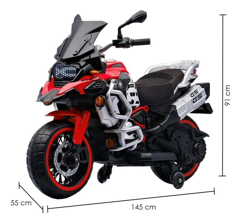 MOTO ELECTRICA MONTABLE NIÑOS TIPO BMW GRANDE BATERIA DURADERA - 5