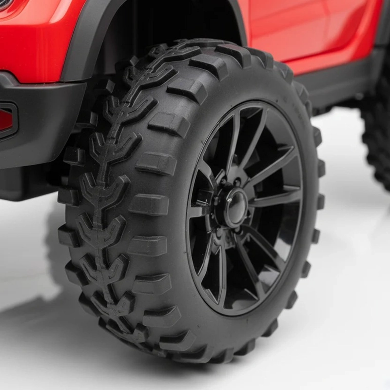 AUTO MONTABLE ELECTRICO NIÑOS CAMIONETA JEEP 4X4 RAM ROJO - 6