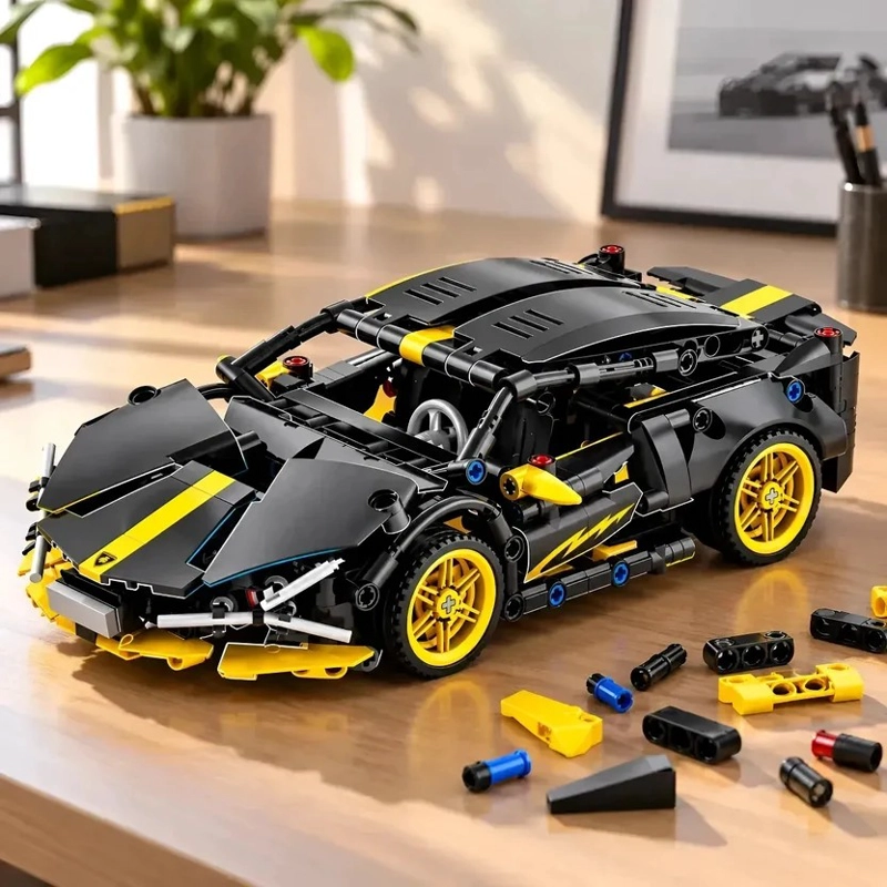 AUTO BLOQUES ARMABLE LAMBORGHINI JUGUETE CONSTRUCCION 486PZS - 1