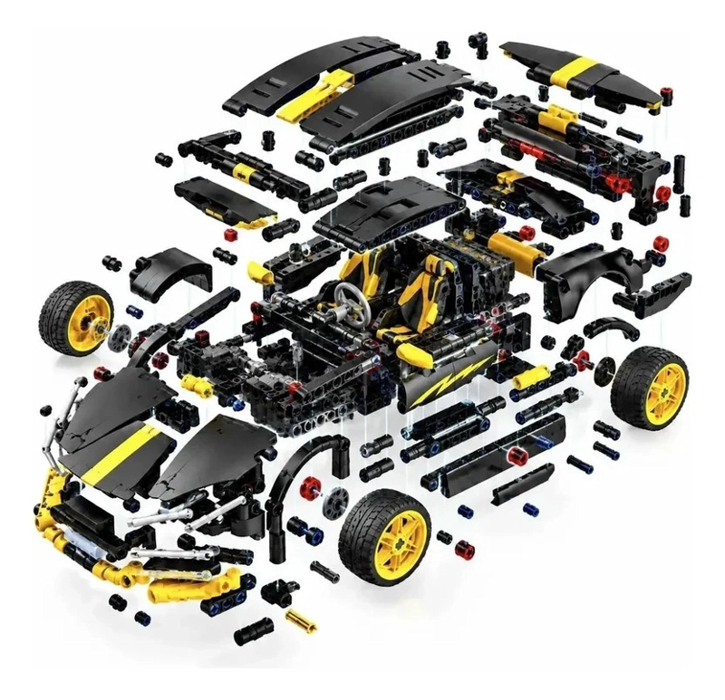 AUTO BLOQUES ARMABLE LAMBORGHINI JUGUETE CONSTRUCCION 486PZS - 6