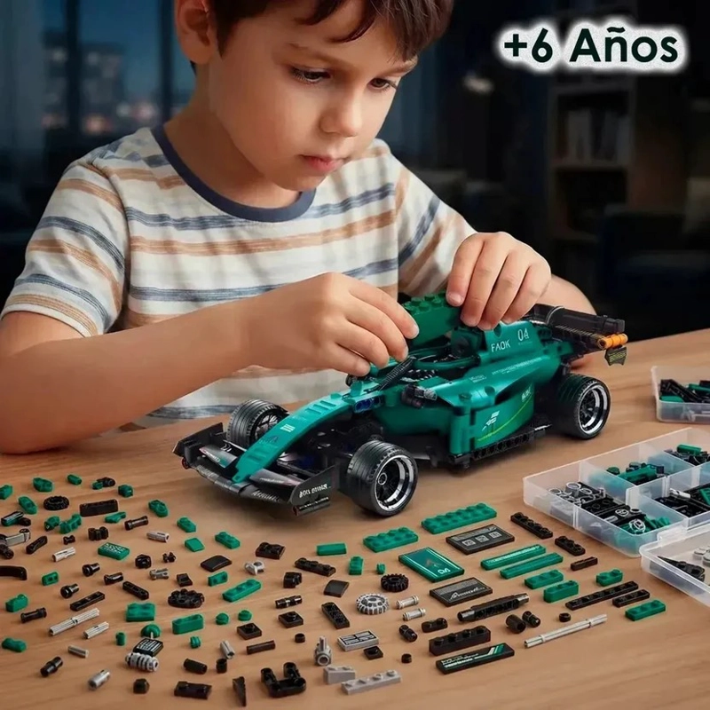 AUTO ARMABLE FORMULA 1 DE 452 PIEZAS BLOQUES DE CONSTRUCCION - 8