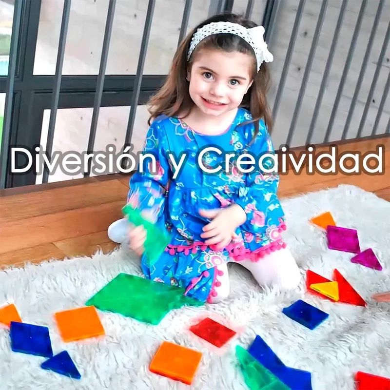 BLOQUES MAGNETICOS JUEGO DE CONSTRUCCION 3D NO TOXICO DE 60PZS - 5