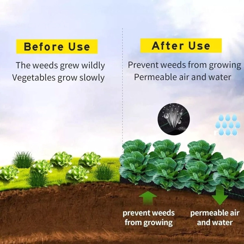 MALLA ANTIMALEZA DE 2X100 MTS TELA ROLLO GROUND COVER PLANTA - 2