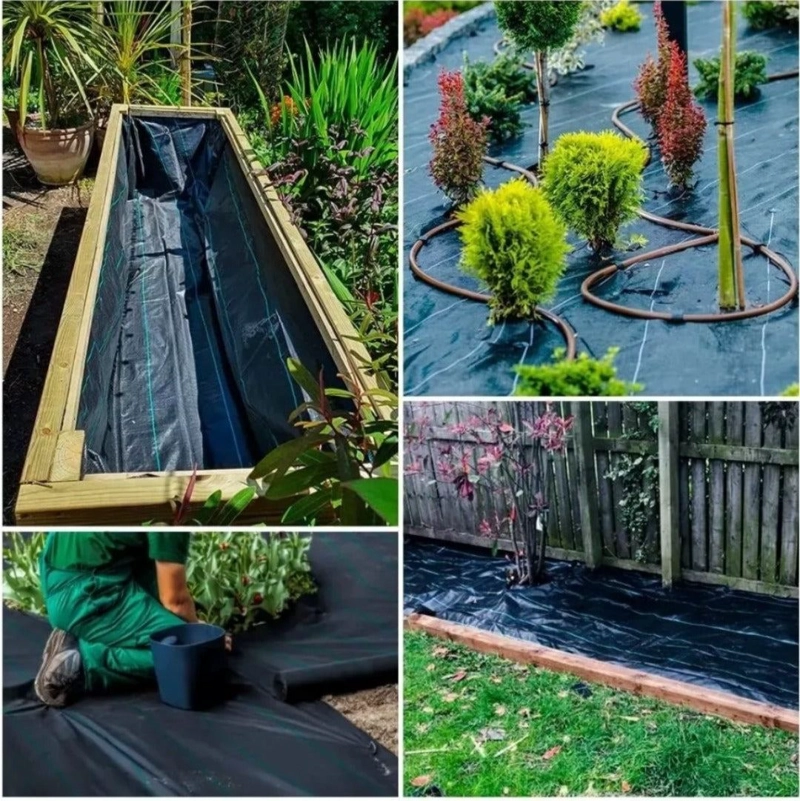 MALLA ANTIMALEZA 2X10 MTS TELA ROLLO GROUND COVER PLANTA - 4