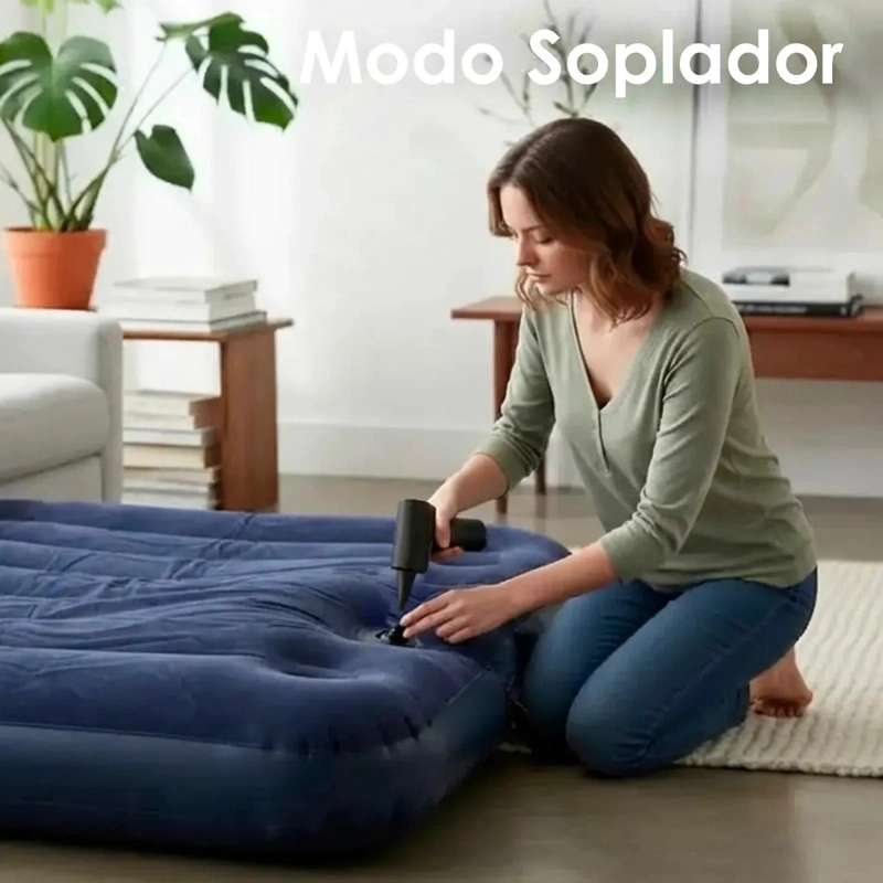 ASPIRADORA Y SOPLADOR PARA AUTO OFICINA 2EN1 TURBO DE 200WATTS 130MIL/RPM - 5