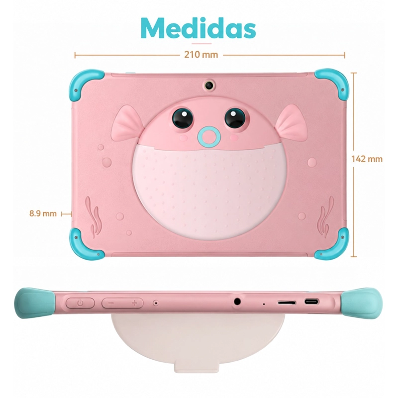 TABLETA INFANTIL 10.1 PARA NIÑOS WIFI 4+64GB DUAL CAM - 2