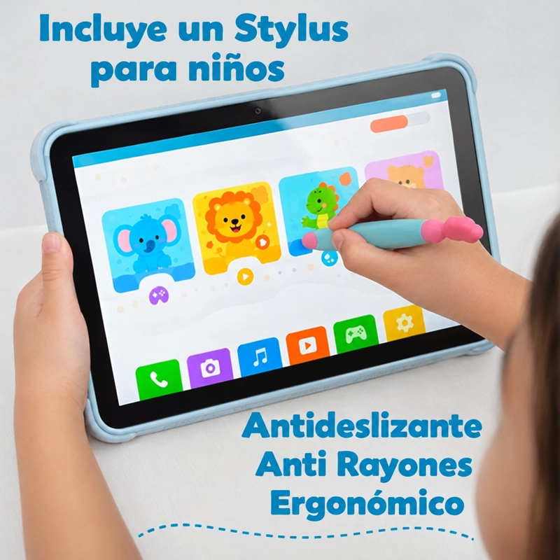 TABLETA INFANTIL 10.1 PARA NIÑOS WIFI 4+64GB DUAL CAM - 4