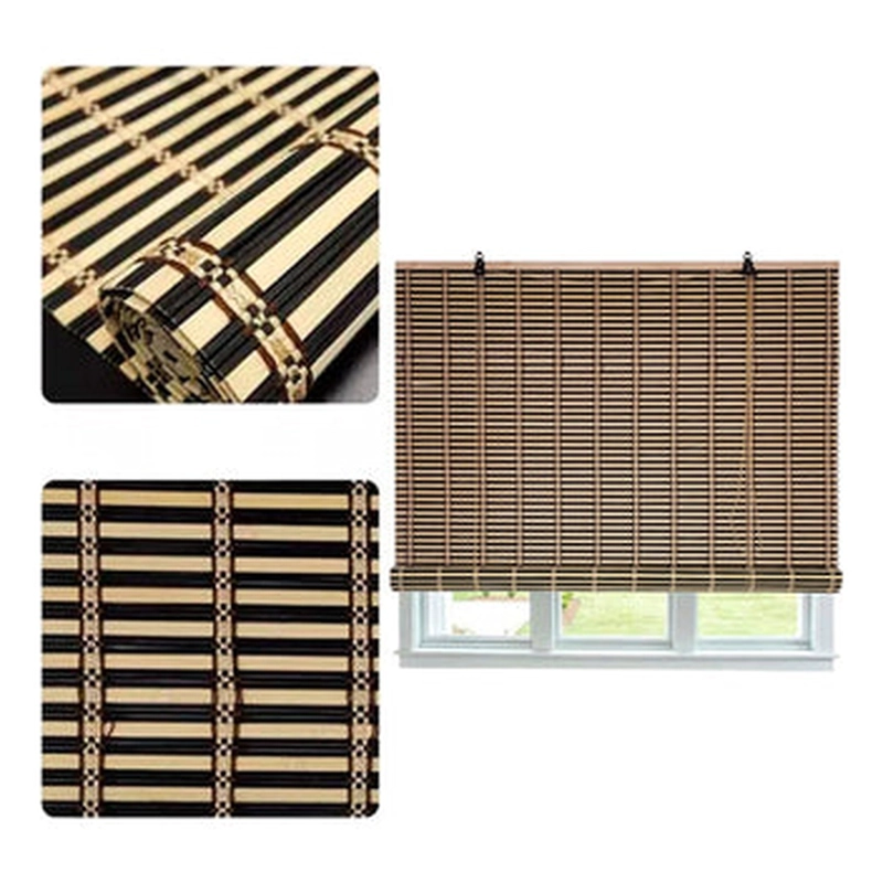 CORTINA ROLLER BAMBU PERSIANA BICOLOR 90X150CM ROLLER - 1
