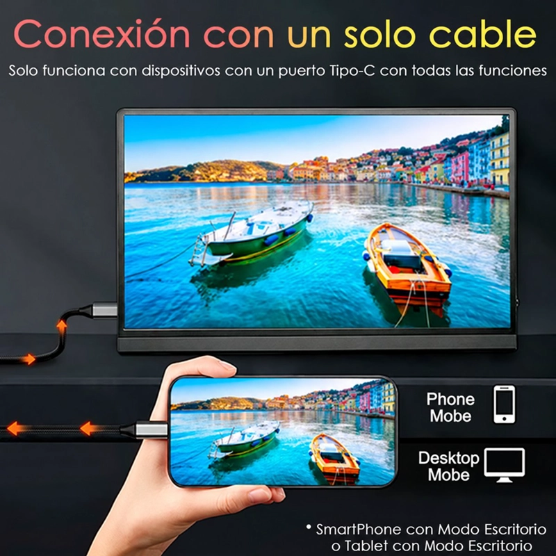 MONITOR PORTATIL CON PANTALLA DE 15.6 PULGADAS 60GHZ FULL HD - 6