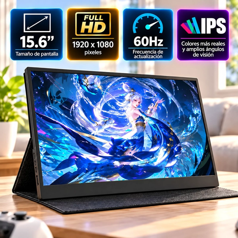 MONITOR PORTATIL CON PANTALLA DE 15.6 PULGADAS 60GHZ FULL HD - 7