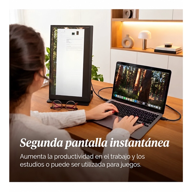 MONITOR DE 60HZ PORTATIL INALAMBRICO 15.6 PULGADAS FULL HD - 10