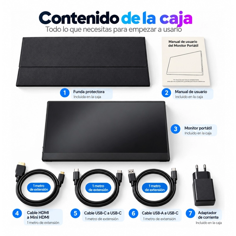MONITOR 4K DE 60HZ IPS PORTATIL 4K 2160P DE 15.6 PULGADAS - 6
