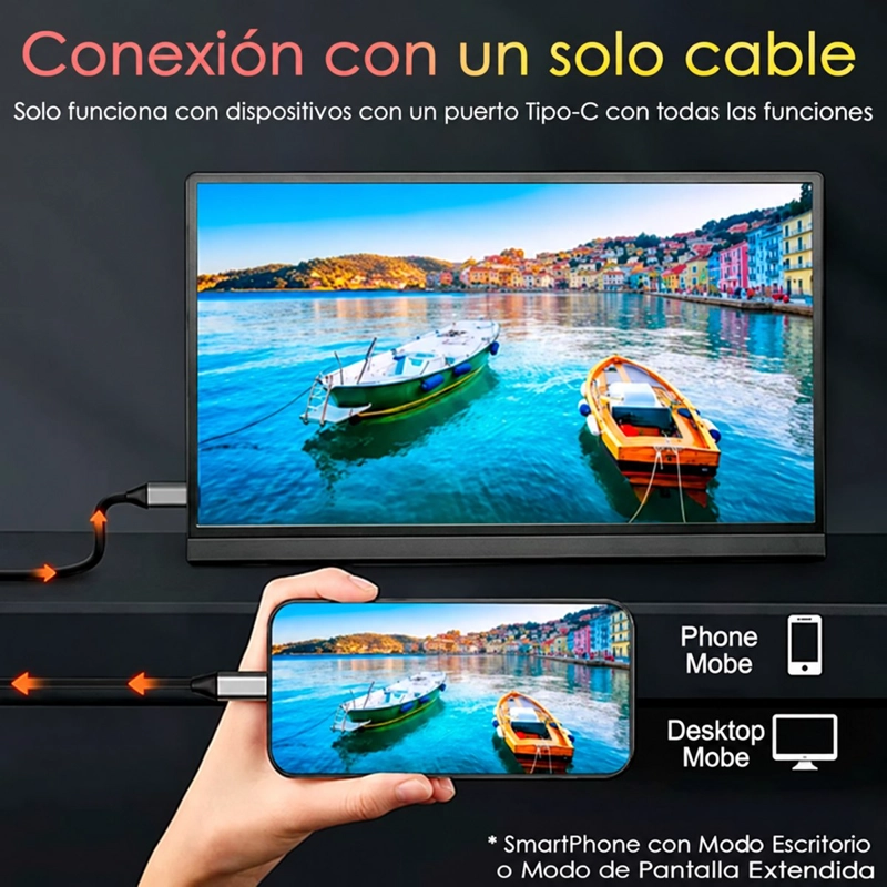 MONITOR 4K DE 60HZ IPS PORTATIL 4K 2160P DE 15.6 PULGADAS - 7