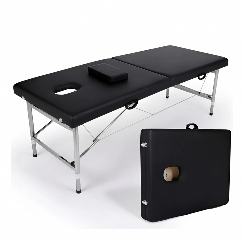 CAMILLA DE MASAJES PLEGABLE PROFESIONAL CAMA DE ACERO SOPORTA 200KG - 1