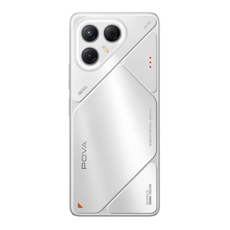 CELULAR TECNO POVA 7 5G 256GB + 8GB MAGIC SILVER PLATEADO BLANCO - 4