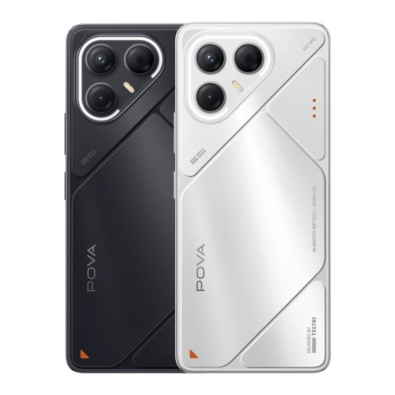 CELULAR TECNO POVA 7 5G 256GB + 8GB MAGIC SILVER PLATEADO BLANCO - 6