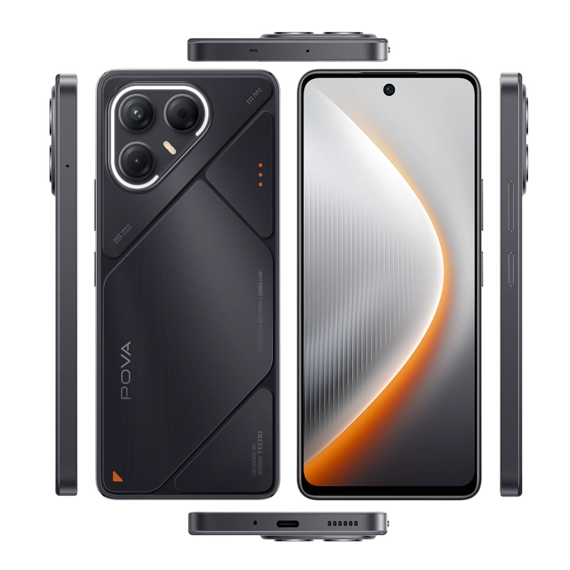 CELULAR TECNO CAMON 40 PRO 5G CM7 256+8 GB GALAXY BLACK - 8