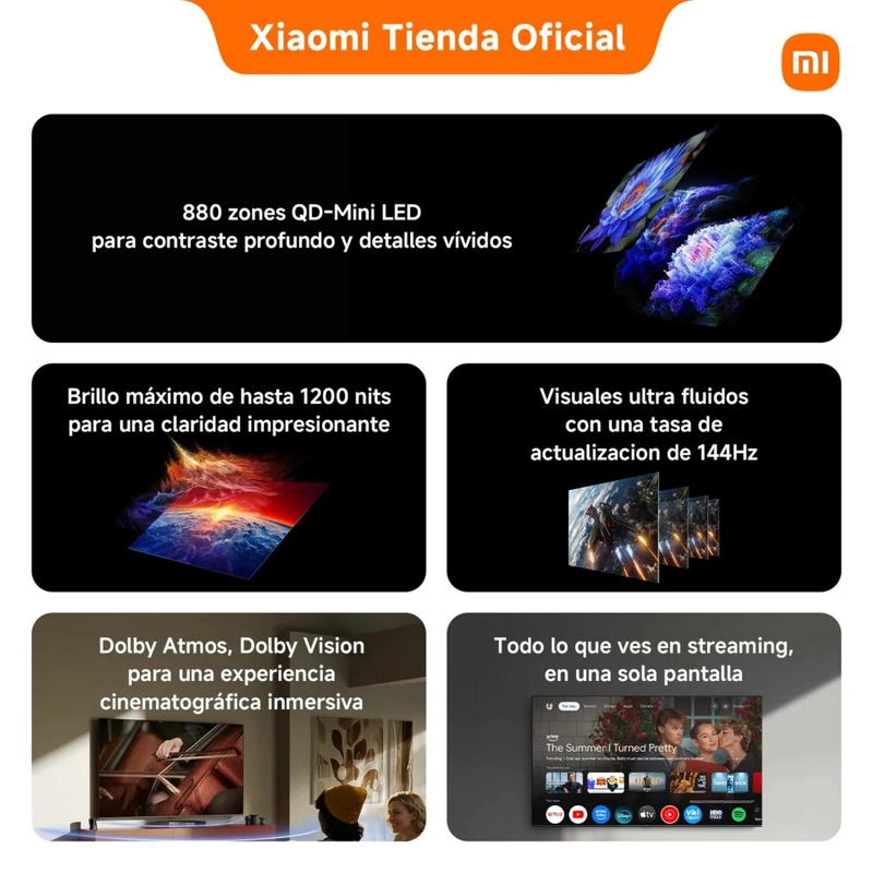 SMART TV XIAOMI S MINI LED 75' - 6