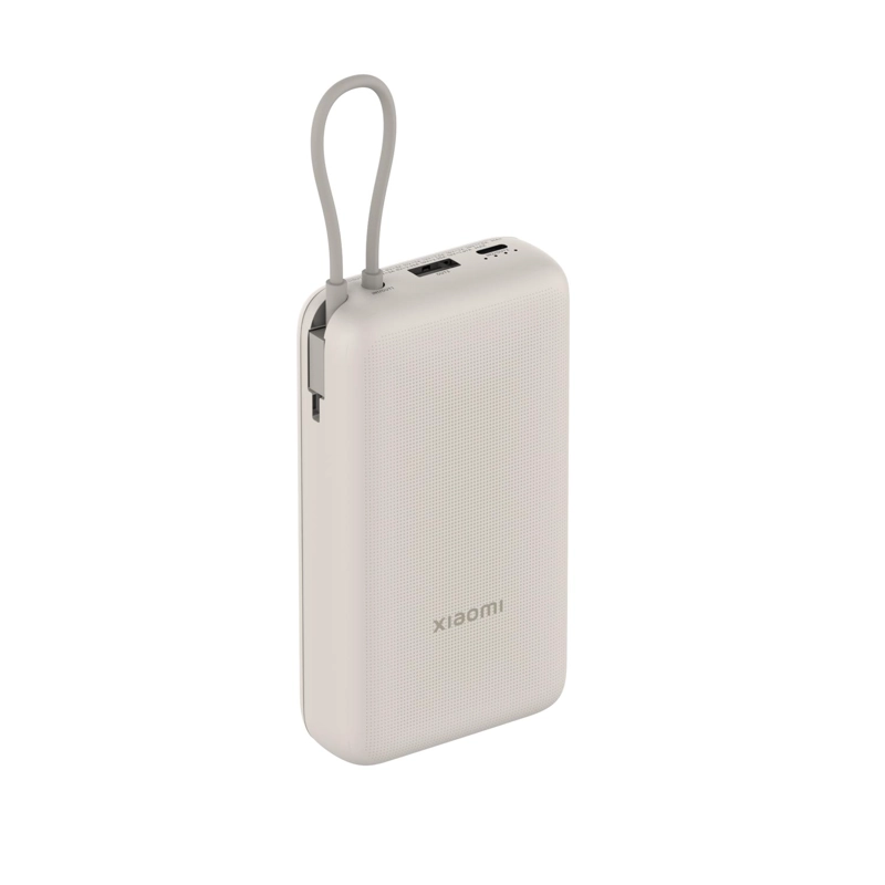 BATERIA PORTATIL XIAOMI INTERGRATED CABLE POWER BANK 20000 BEIGE - 1