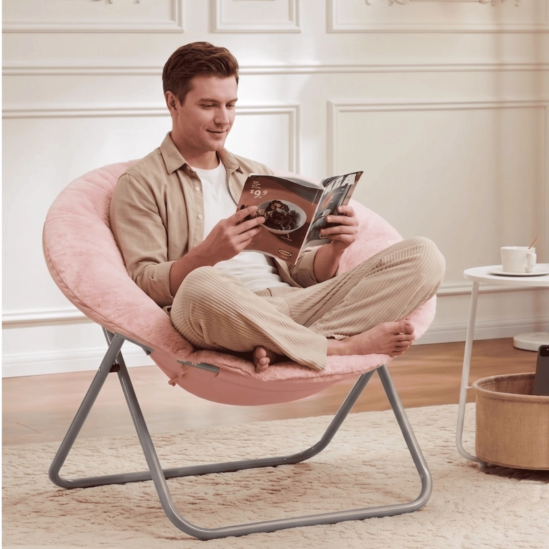 SILLA PLEGABLE PREMIUM LUNA ROSADA - 3
