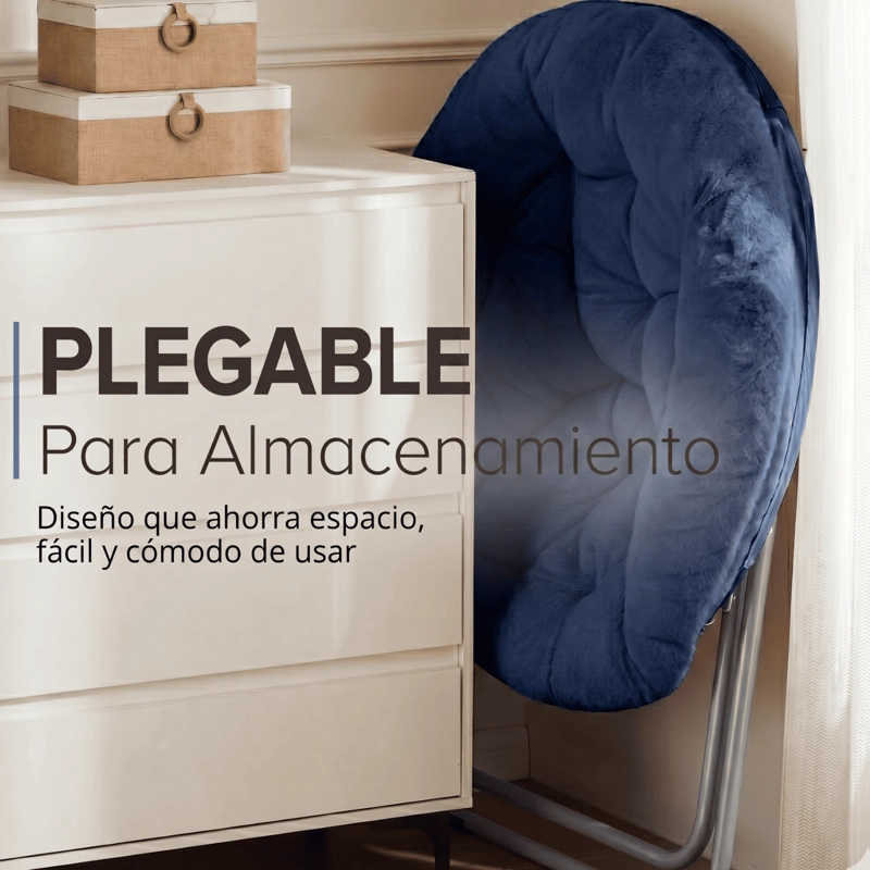 SILLA PLEGABLE PREMIUN LUNA AZUL - 4