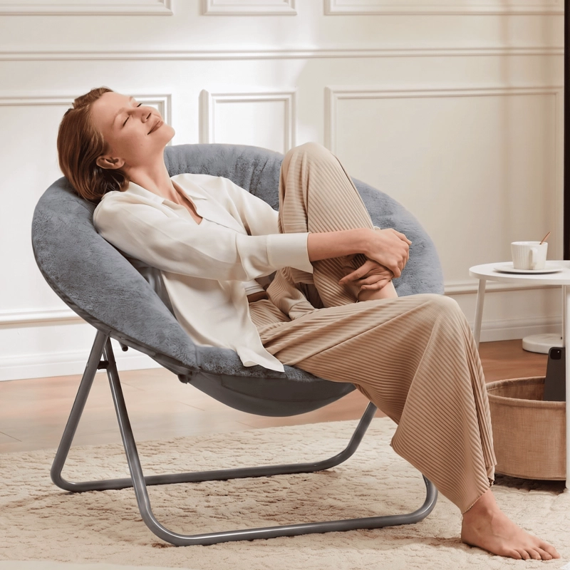 SILLA PLEGABLE PREMIUM LUNA GRIS - 2