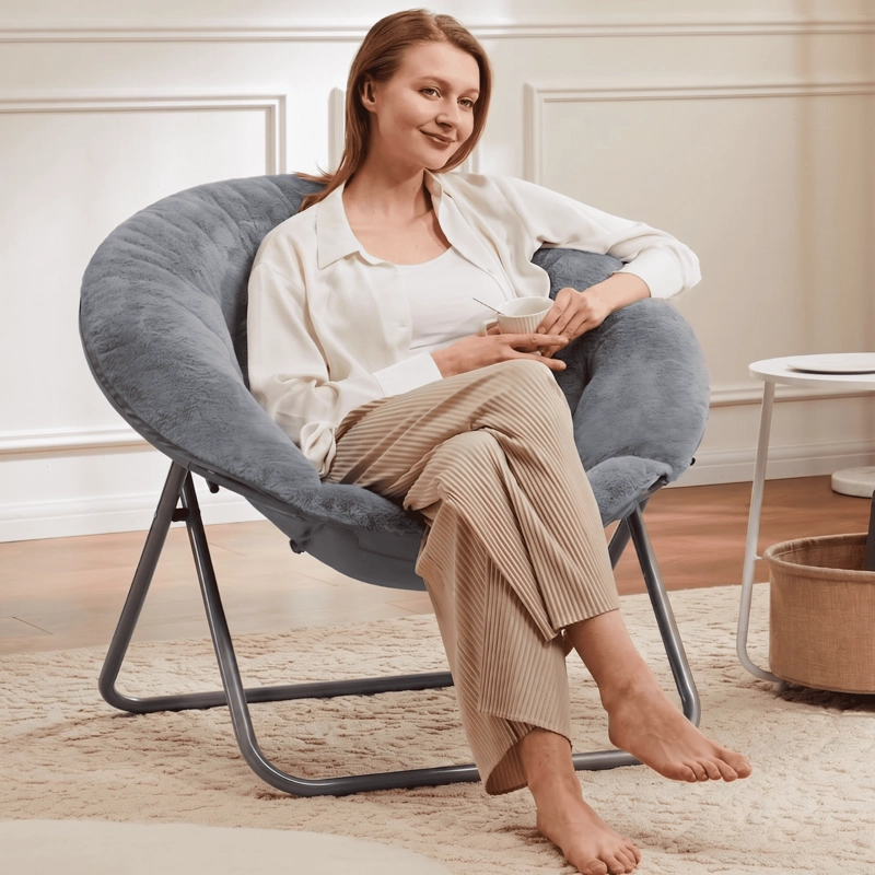 SILLA PLEGABLE PREMIUM LUNA GRIS - 4