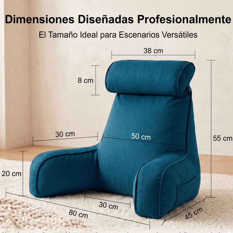 COJIN MEMORY FOAM REPOSAESPALDA PARA LEER O DESCANSAR - 3
