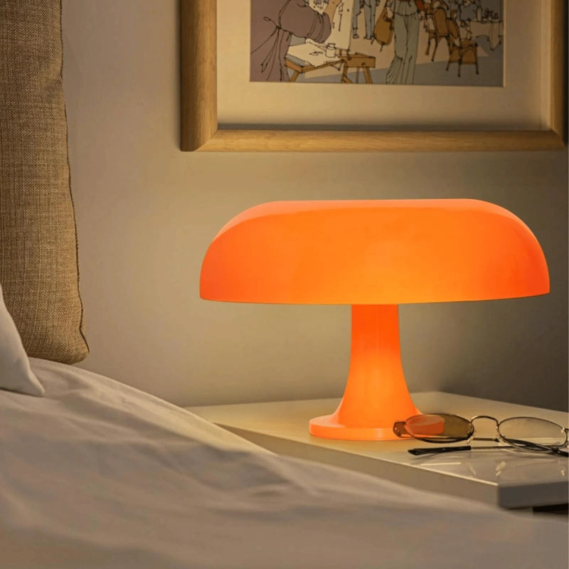 LAMPARA RETRO HONGO NARANJA - 2