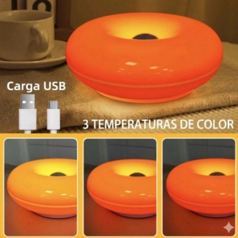LAMPARA DONUT LED TOUCH REGULABLE- DISEÑO MODERNO - 6