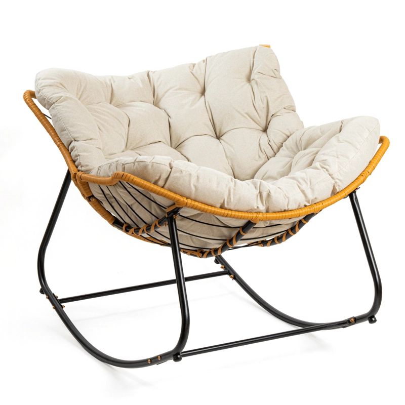 SILLA MECEDORA BOHO + REPOSAPIES - 2