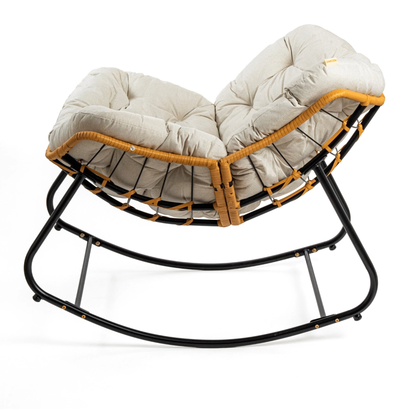 SILLA MECEDORA BOHO + REPOSAPIES - 4