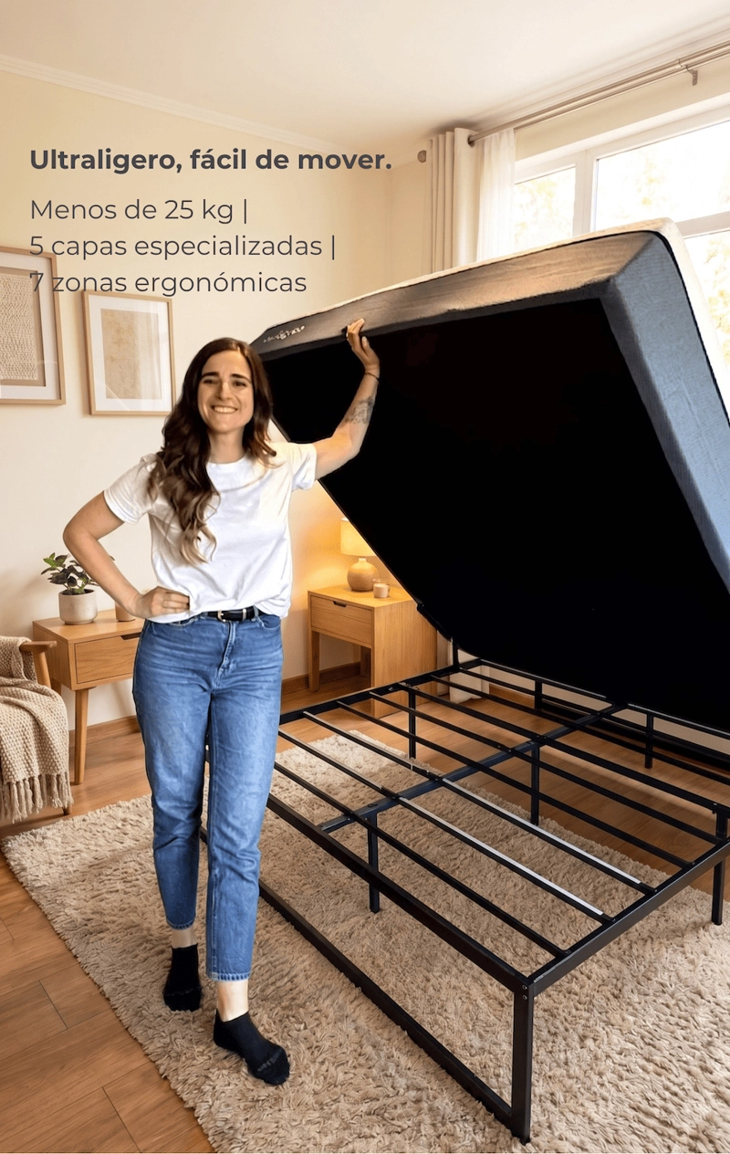 COLCHON CUMBRES HIBRIDO 1 PLAZA POCKET 7 ZONAS ULTRALIGERO EN CAJA - 8