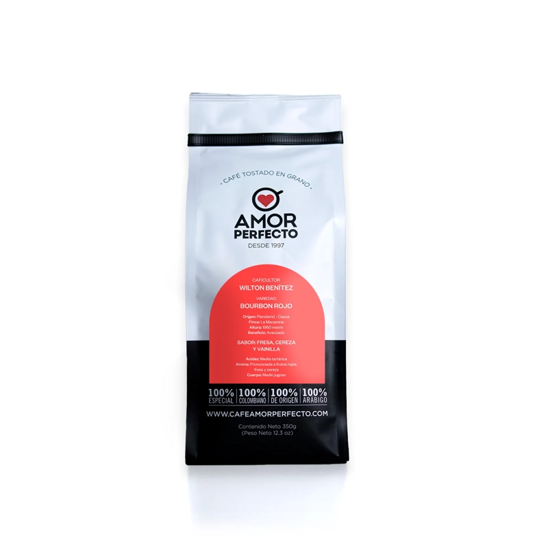 CAFE  EN GRANO AMOR PERFECTO WILTON BENITEZ BOURBON ROJO 350GR - 1