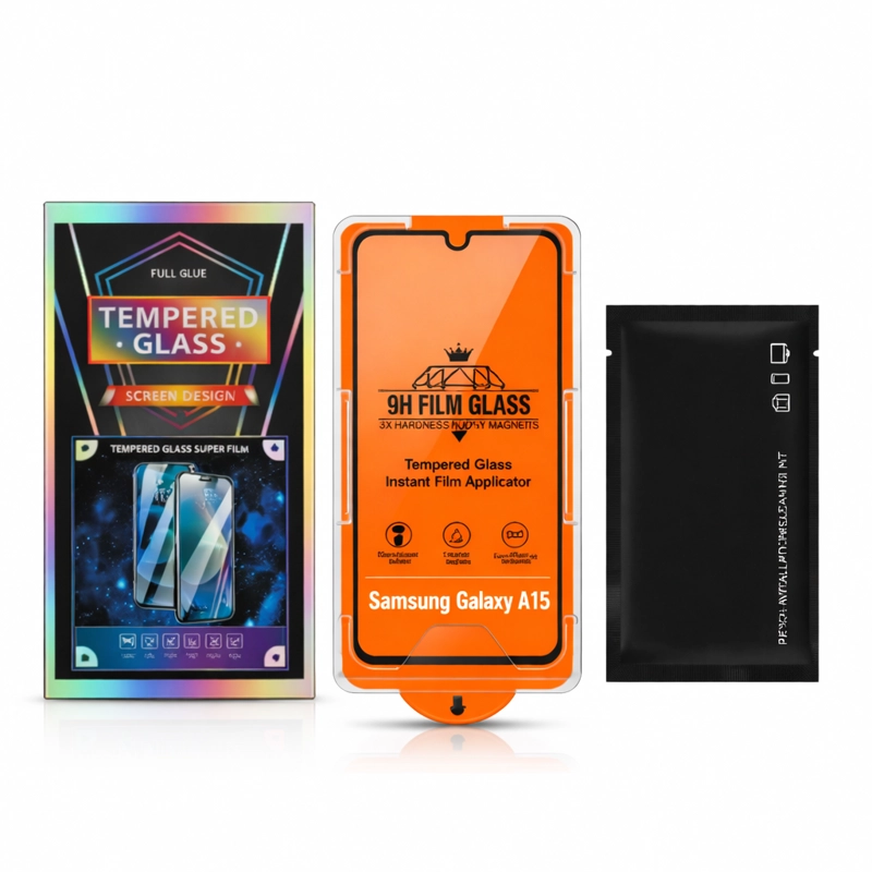 KIT SAMSUNG A15 CARCASA MAGSAFE + VIDRIO 9H 2EN1 TRANSPARENTE - 2
