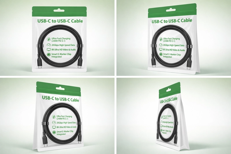 CABLE USB-C A USB-C 240W 8K VIDEO FAST CHARGING UNIVERSAL - 3