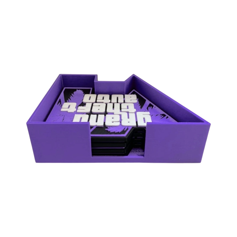 SET 6 POSAVASOS ORGANIZADOR DE COCINA CON DISEÑO GAMER GRAND THEFT AUTO VI - 4