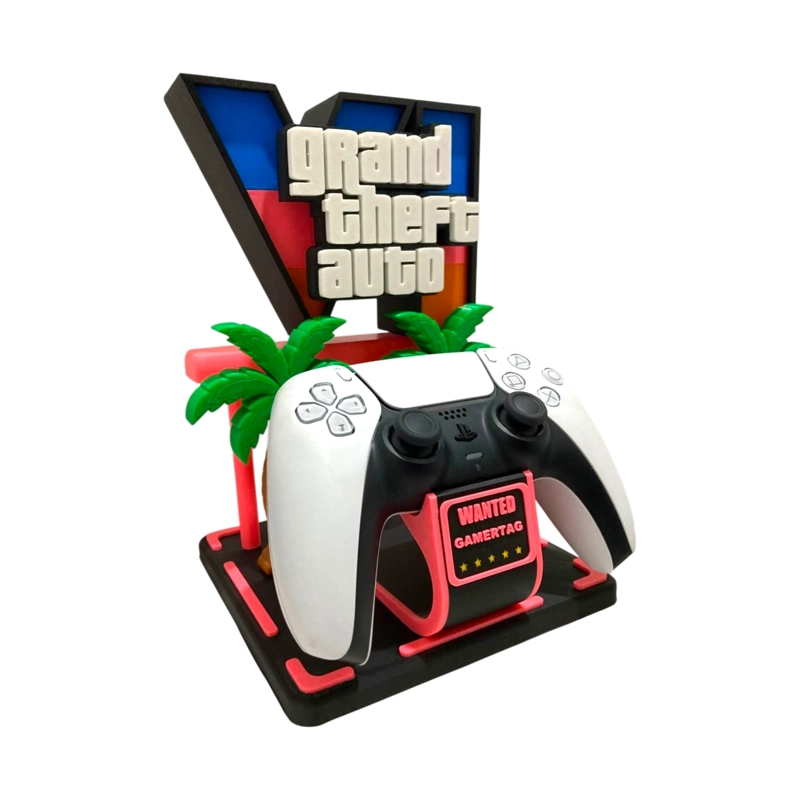 SOPORTE CONTROL COMPATIBLE PS5 Y XBOX DISEÑO GTA GRAND THEFT AUTO VI - 2