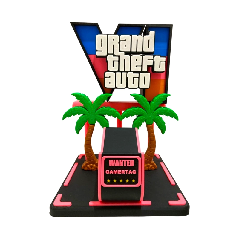 SOPORTE CONTROL COMPATIBLE PS5 Y XBOX DISEÑO GTA GRAND THEFT AUTO VI - 4