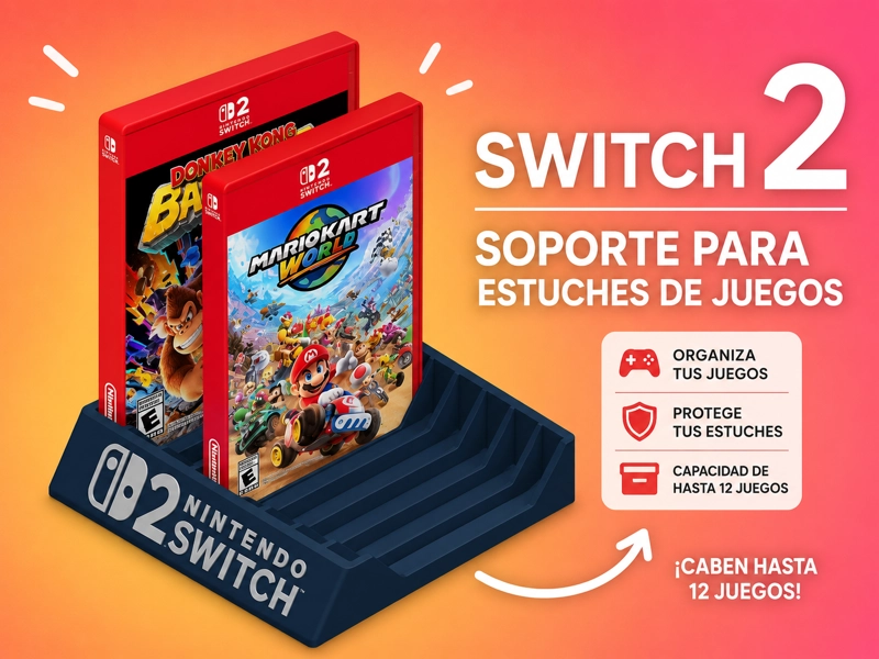 ORGANIZADOR DE JUEGOS COMPATIBLE CON NINTENDO SWITCH 2 - 2