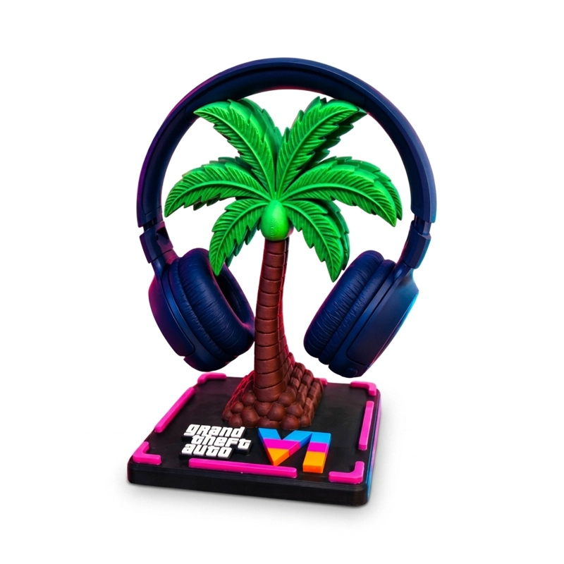 SOPORTE PARA AURICULARES DISEÑO COMPATIBLE GTA VI  STAND GAMER - 2